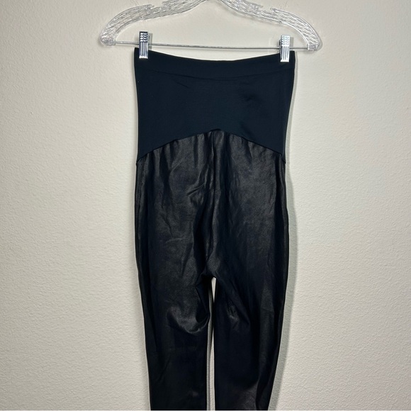 SPANX Black Maternity Leggings - Picture 7 of 12